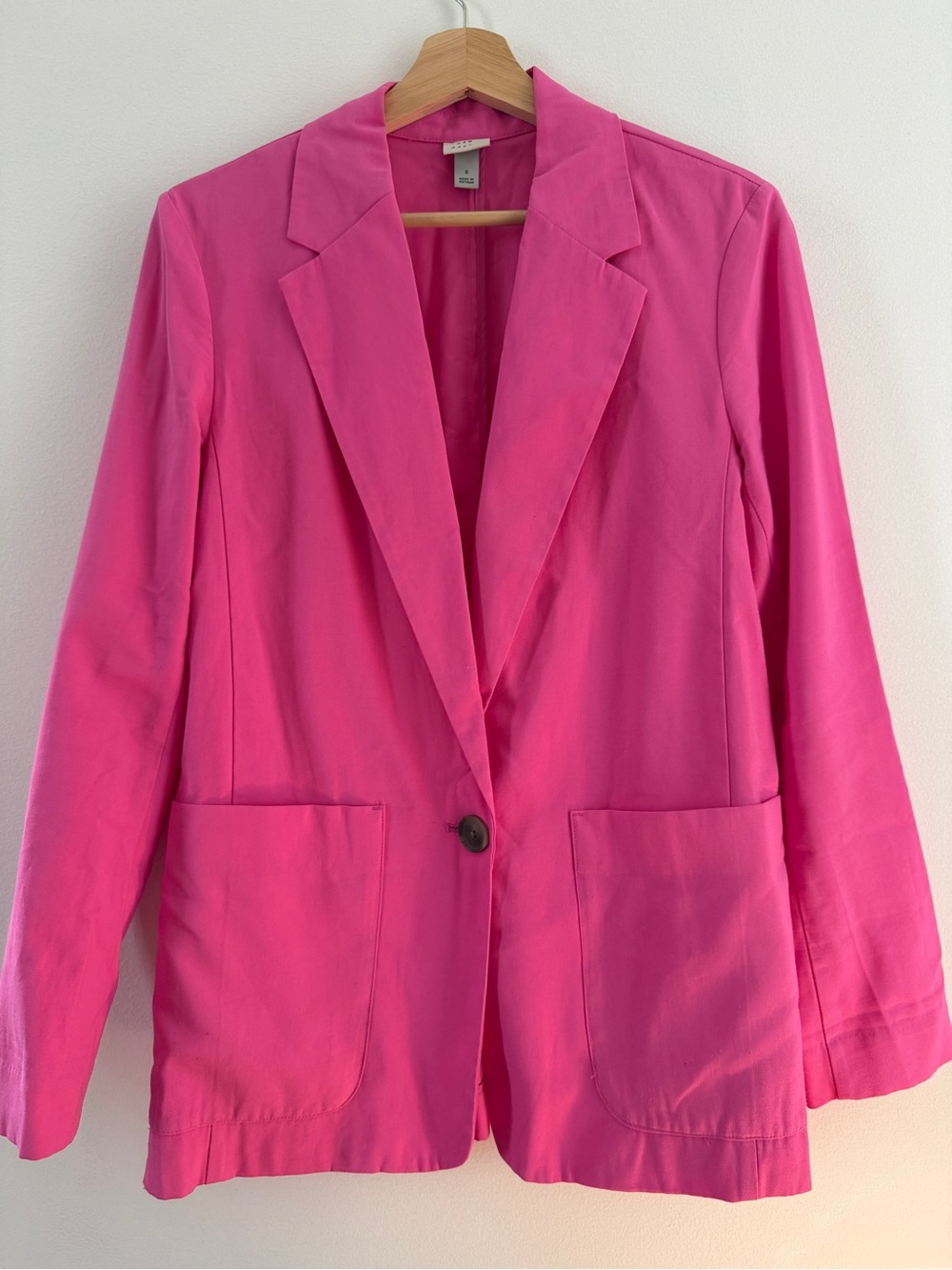 a new day Hot Pink Single-Button Blazer